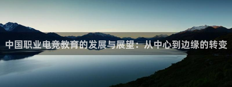 威客电竞测速：中国职业电竞教育的发展与展望：从中心到边缘的转变